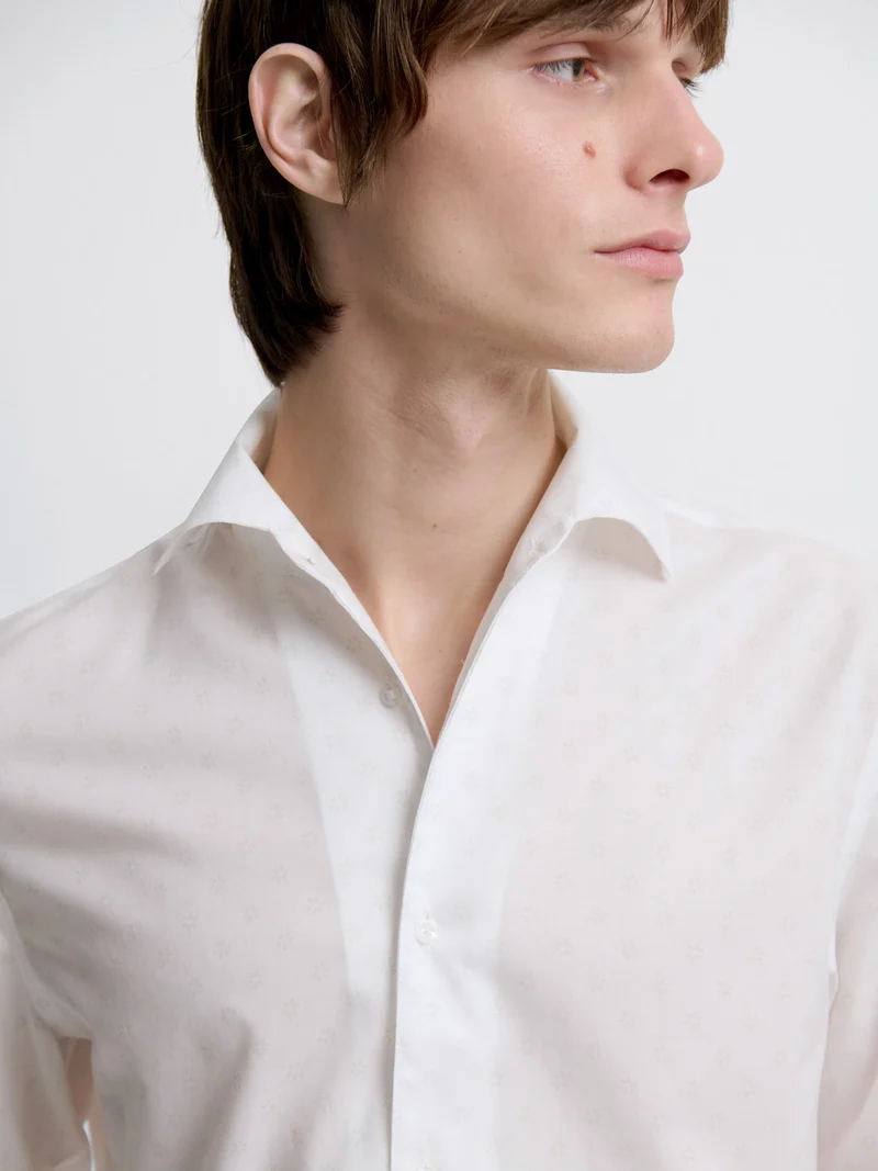 Chemise slim fleurie
