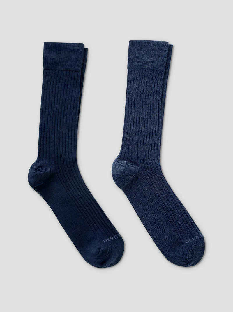 Lot de 2 paires de chaussettes en coton
