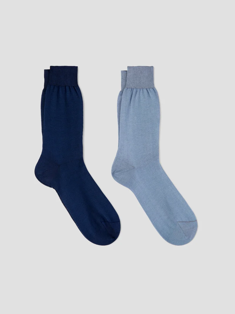 Lot de 2 paires de chaussettes en coton
