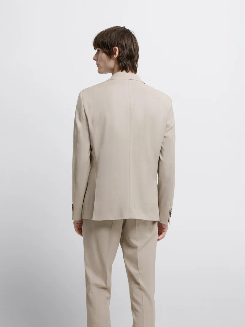 Veste de costume slim en laine mérinos