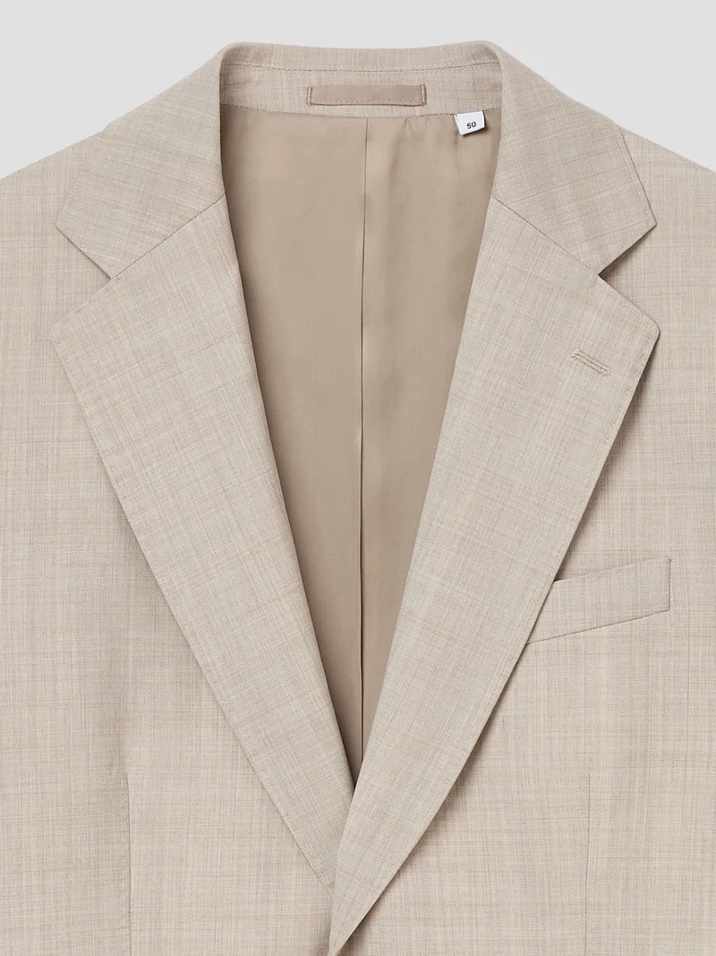 Veste de costume slim en laine mérinos