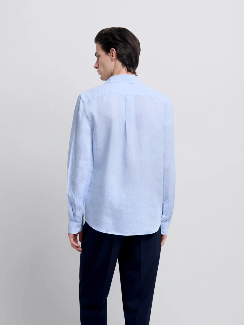 Chemise slim en lin