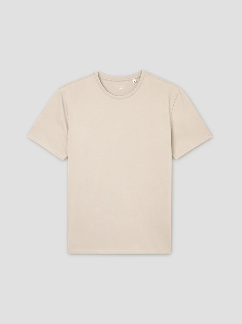T-shirt col rond en coton Supima®