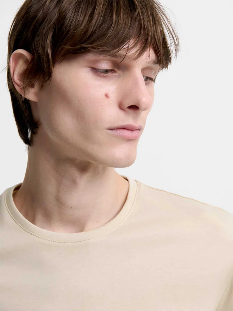 T-shirt col rond en coton Supima®