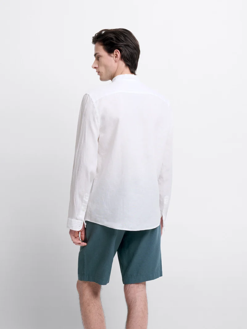 Chemise slim en lin