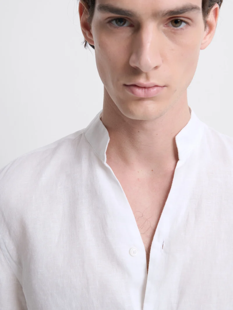Chemise slim en lin
