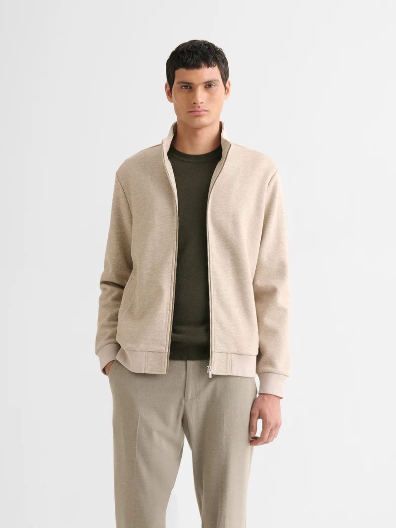 Veste légère zippé chiné