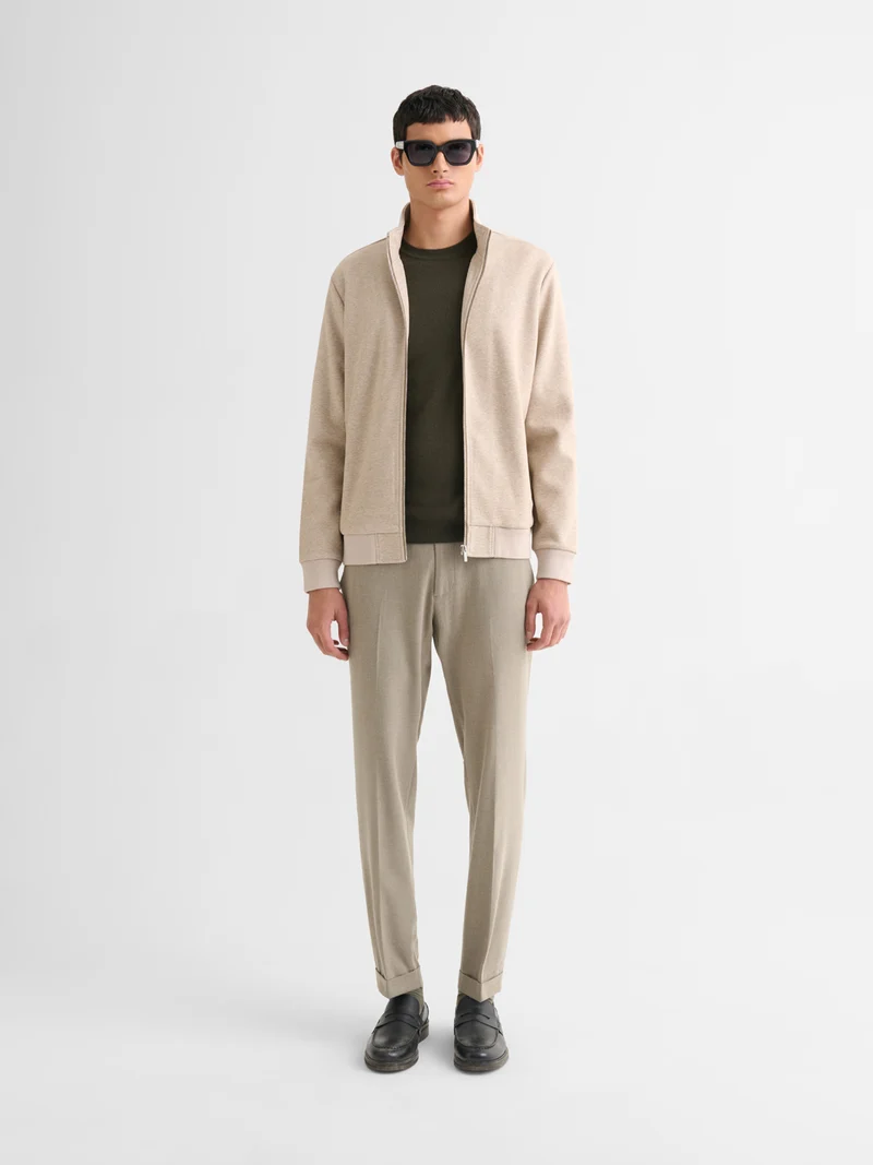 Veste légère zippé chiné