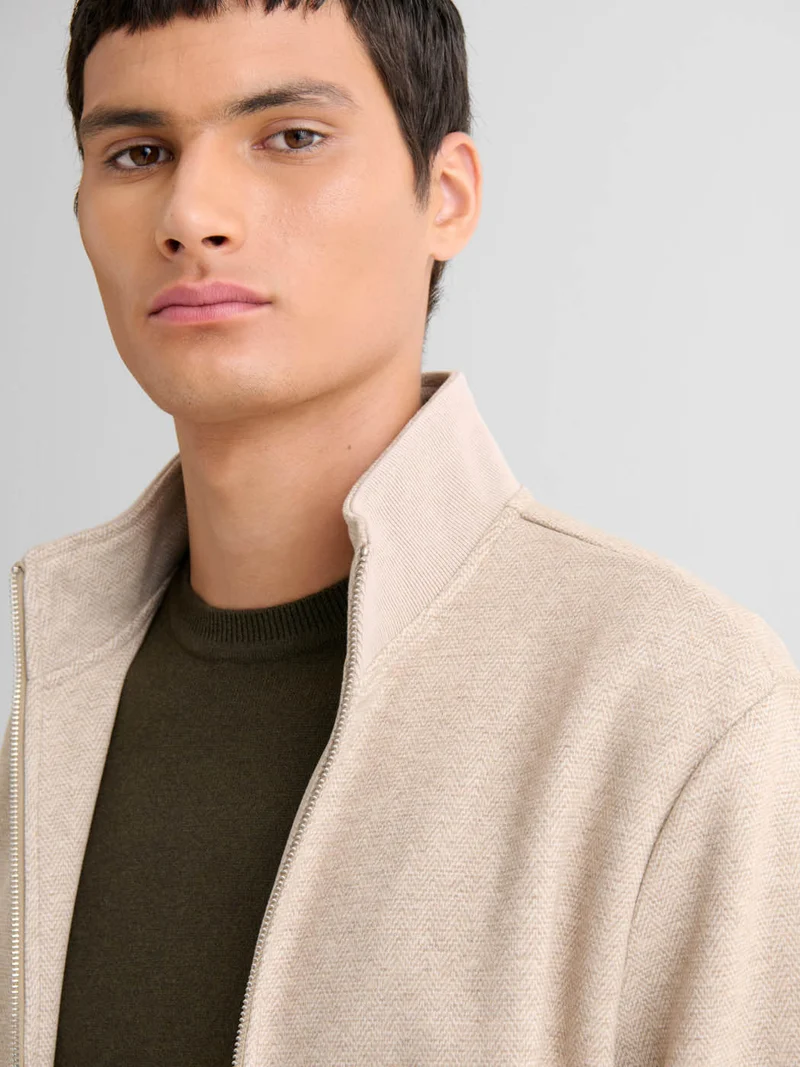 Veste légère zippé chiné