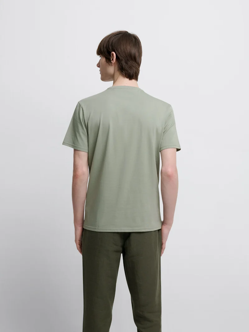 T-shirt col rond en coton Supima®