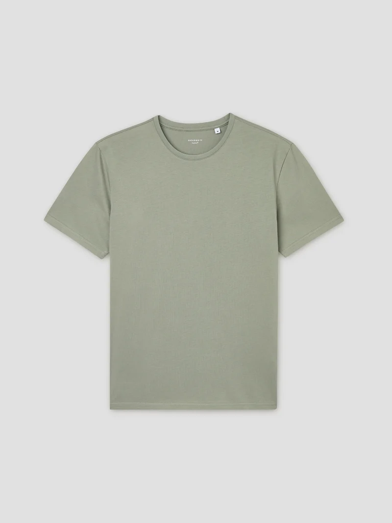 T-shirt col rond en coton Supima®