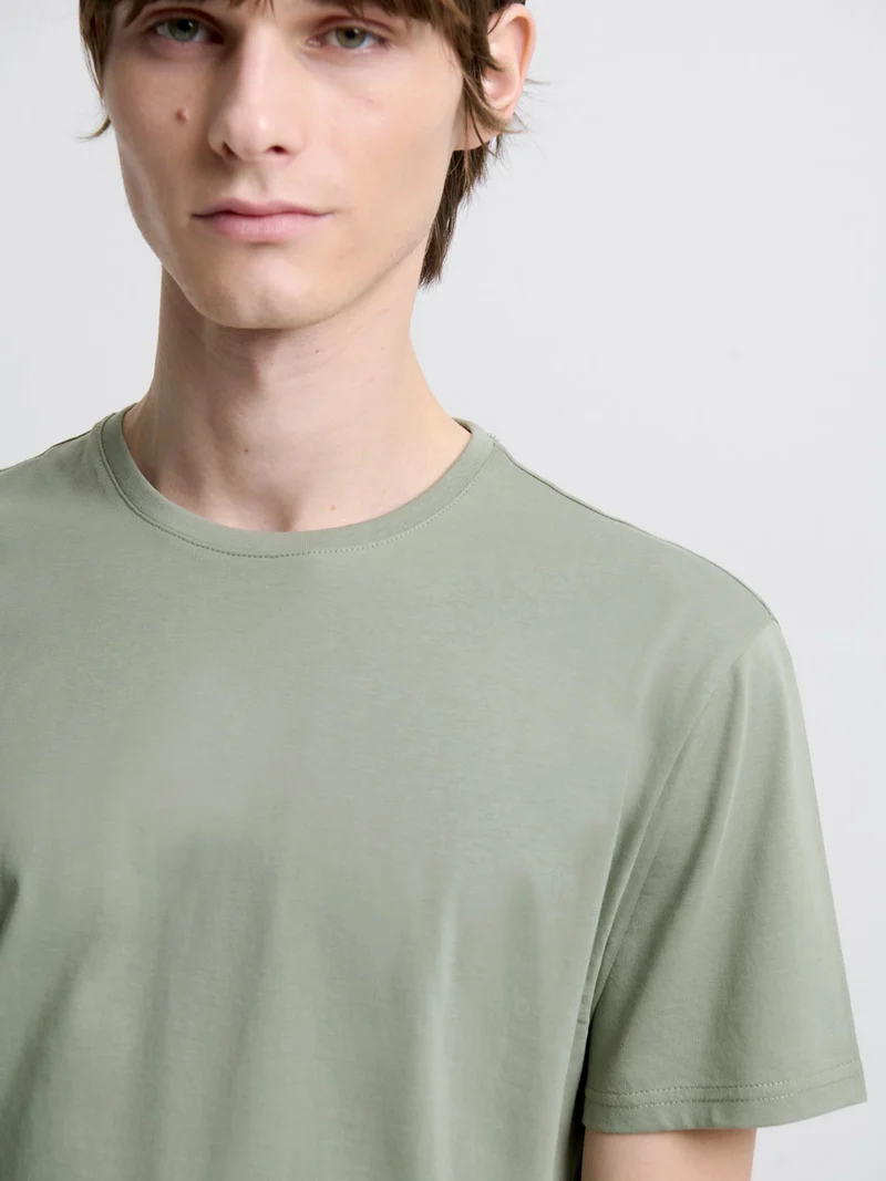 T-shirt col rond en coton Supima®