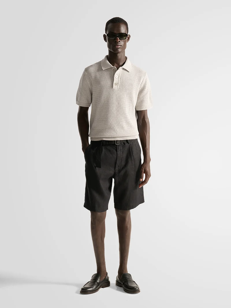 Polo en maille ajourée - L'atelier