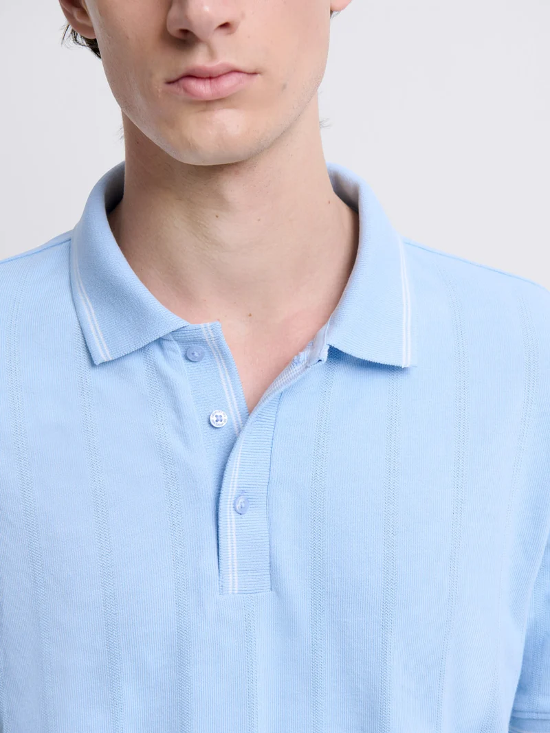 Polo col boutonné