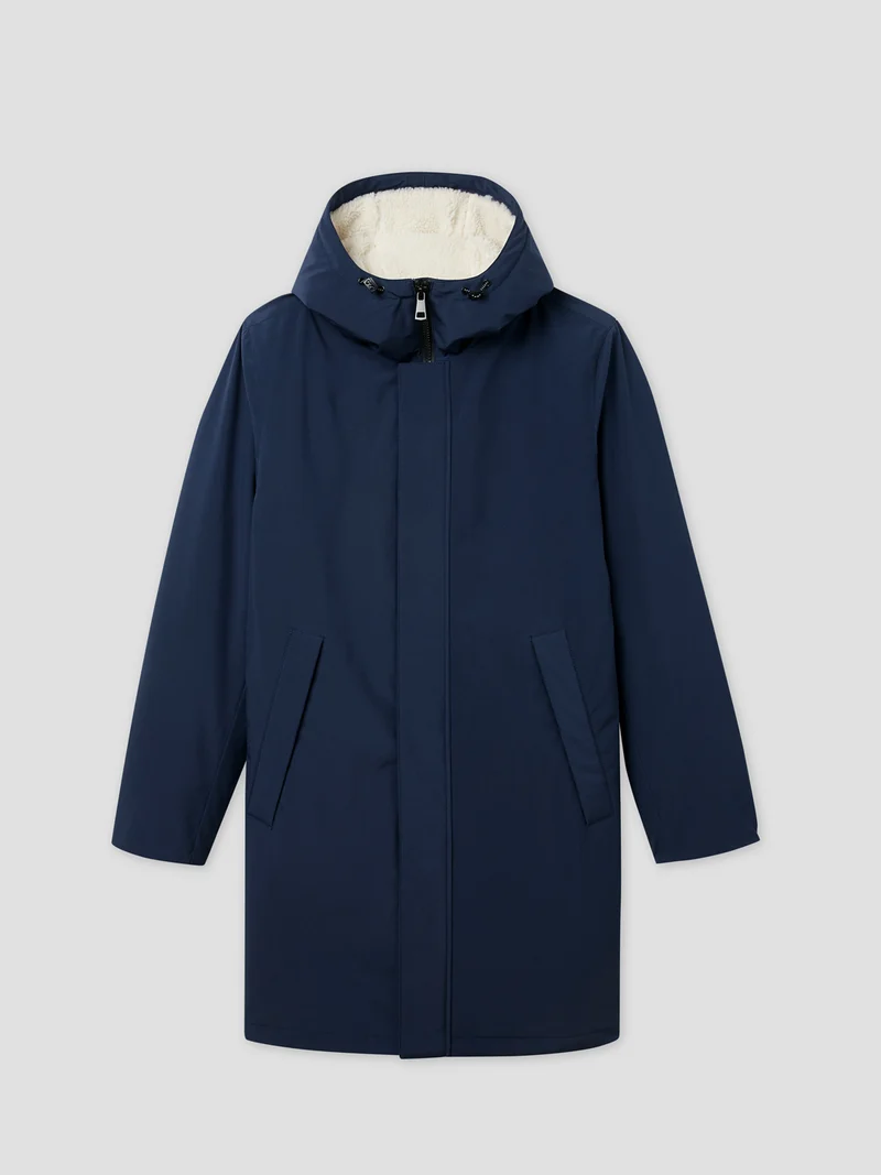 Parka déperlante à capuche sherpa