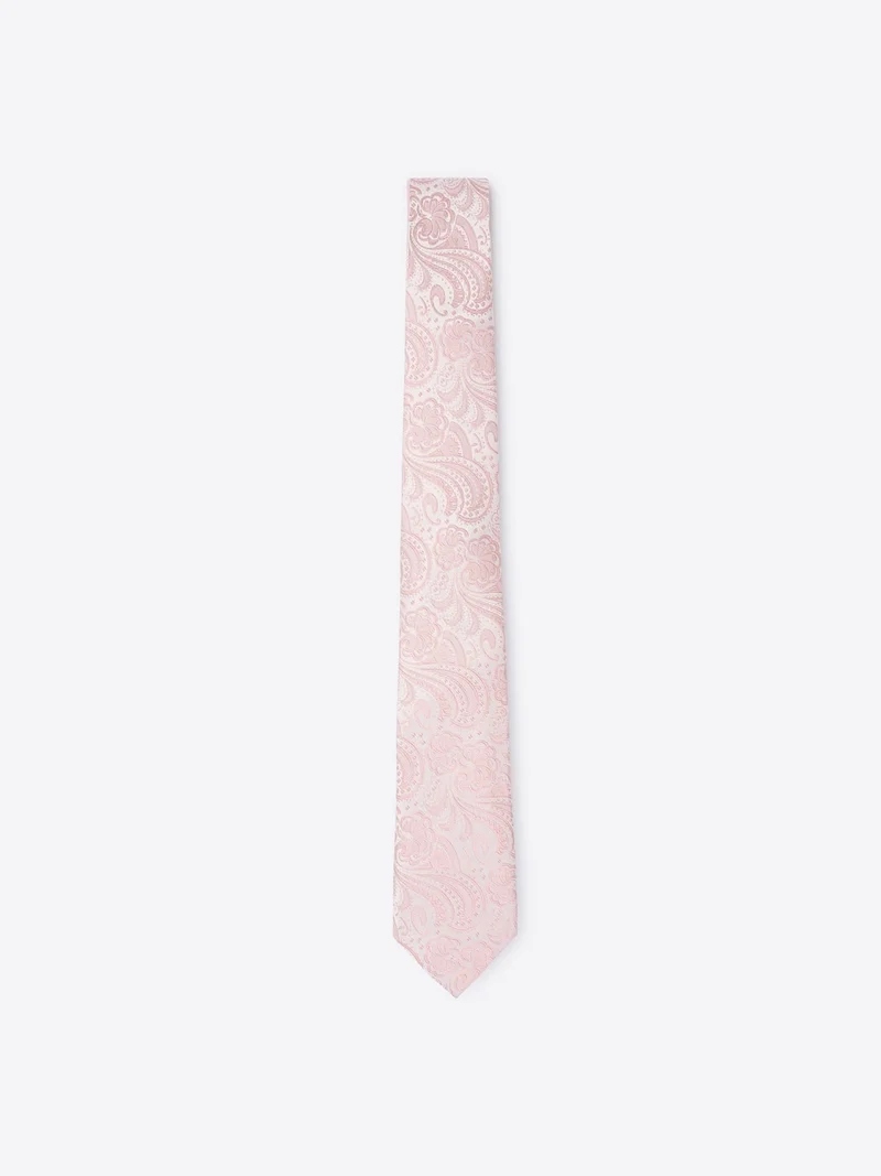 Cravate motif cachemire en soie