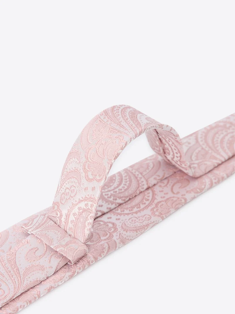 Cravate motif cachemire en soie