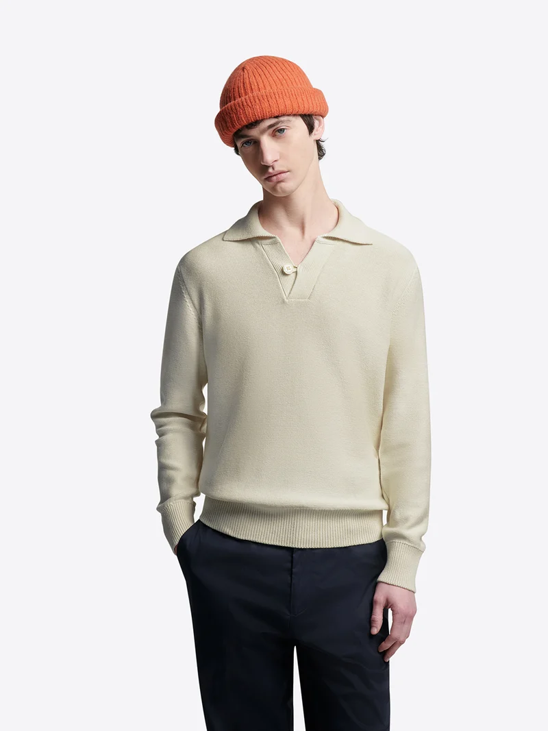 Pull col vareuse boutonné - L'atelier