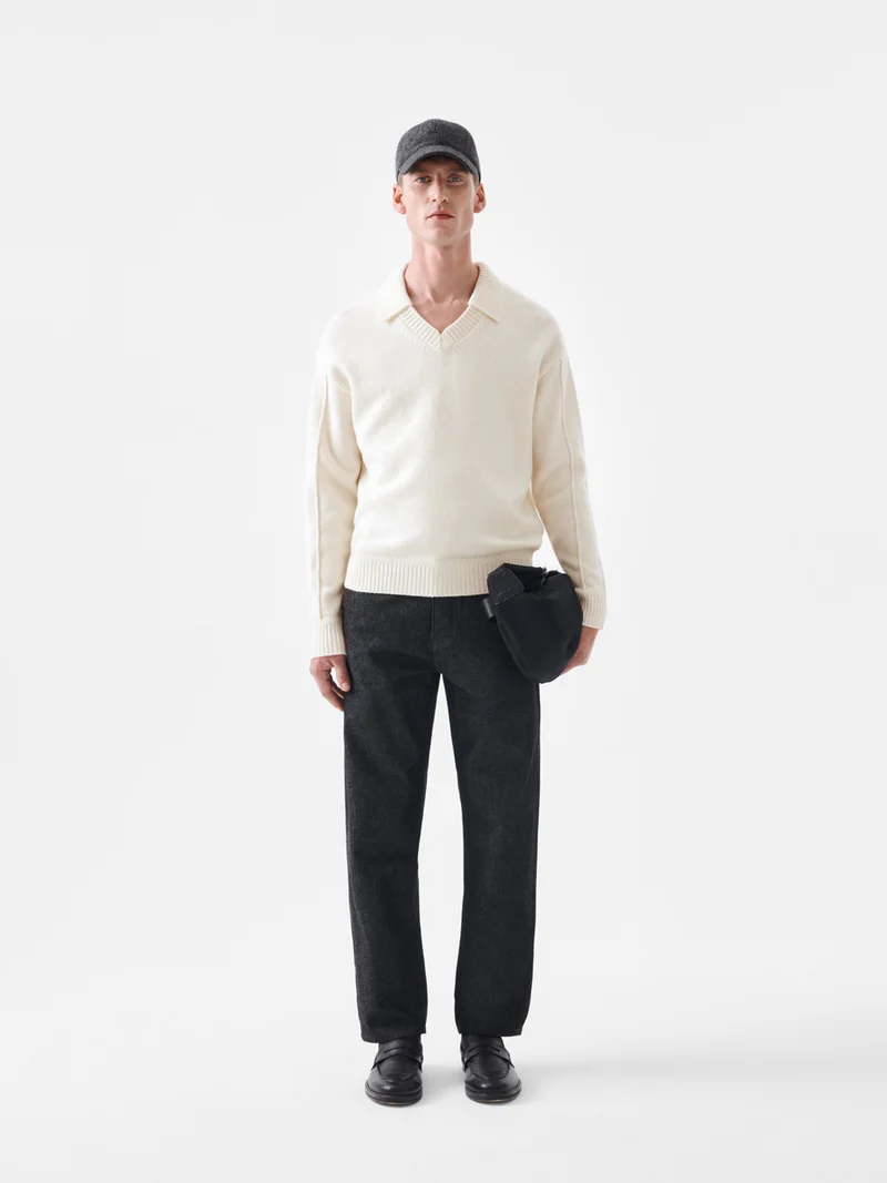 Pull double col polo ouvert - L'atelier