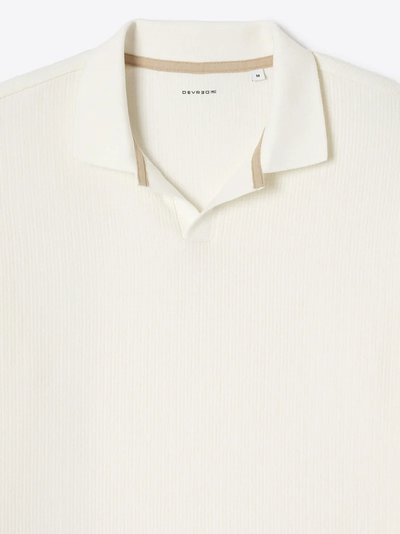 Polo manches longues en coton