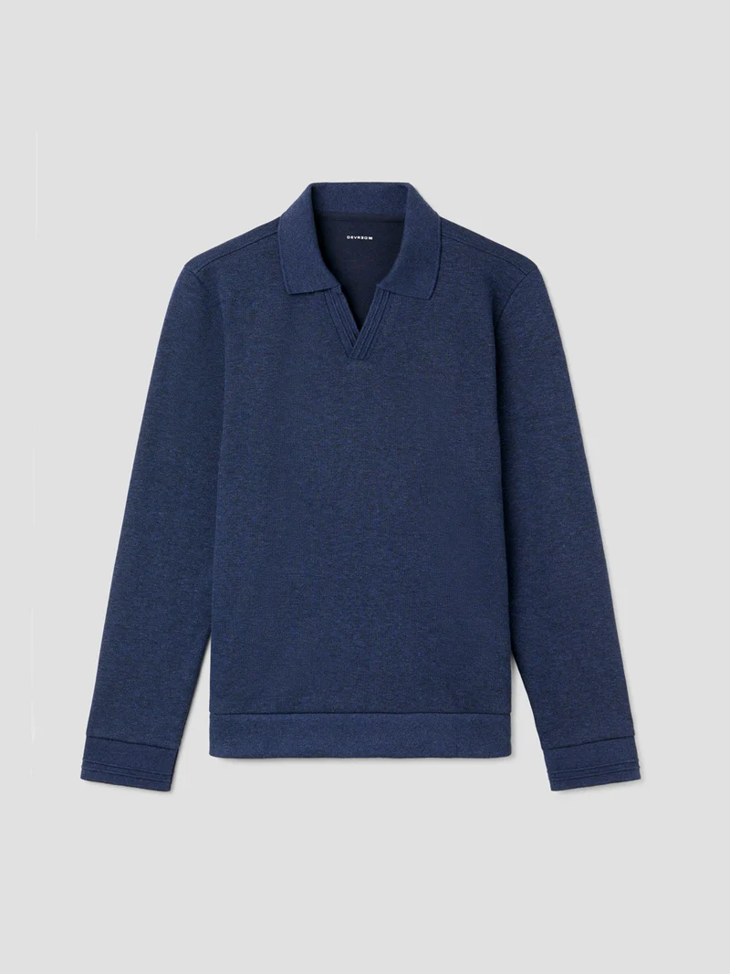 Polo col ouvert chiné