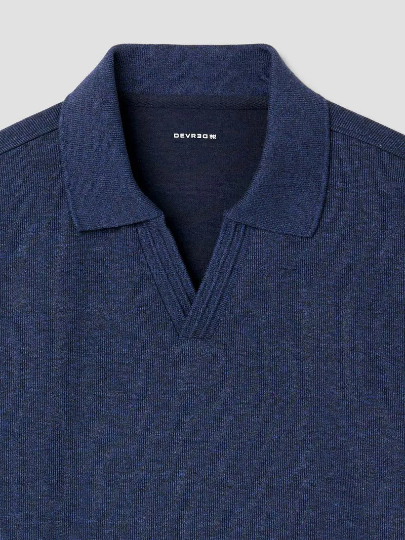 Polo col ouvert chiné