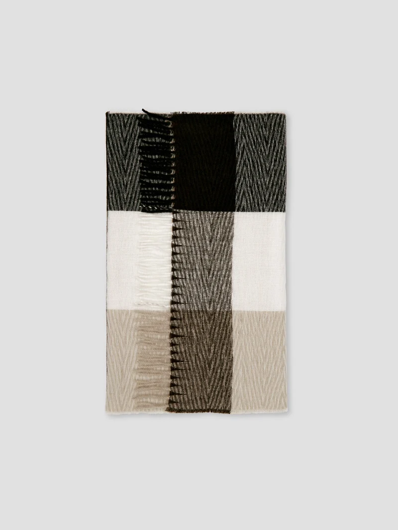 Echarpe plaid à carreaux