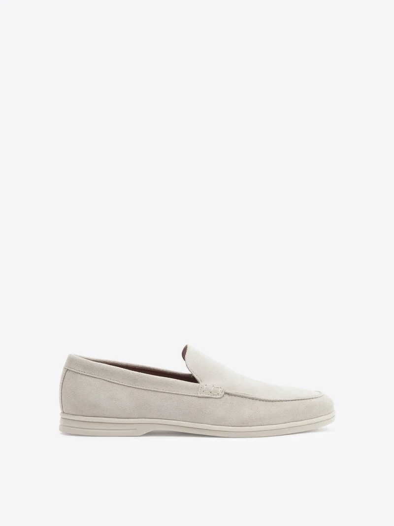 Mocassins en cuir suédé