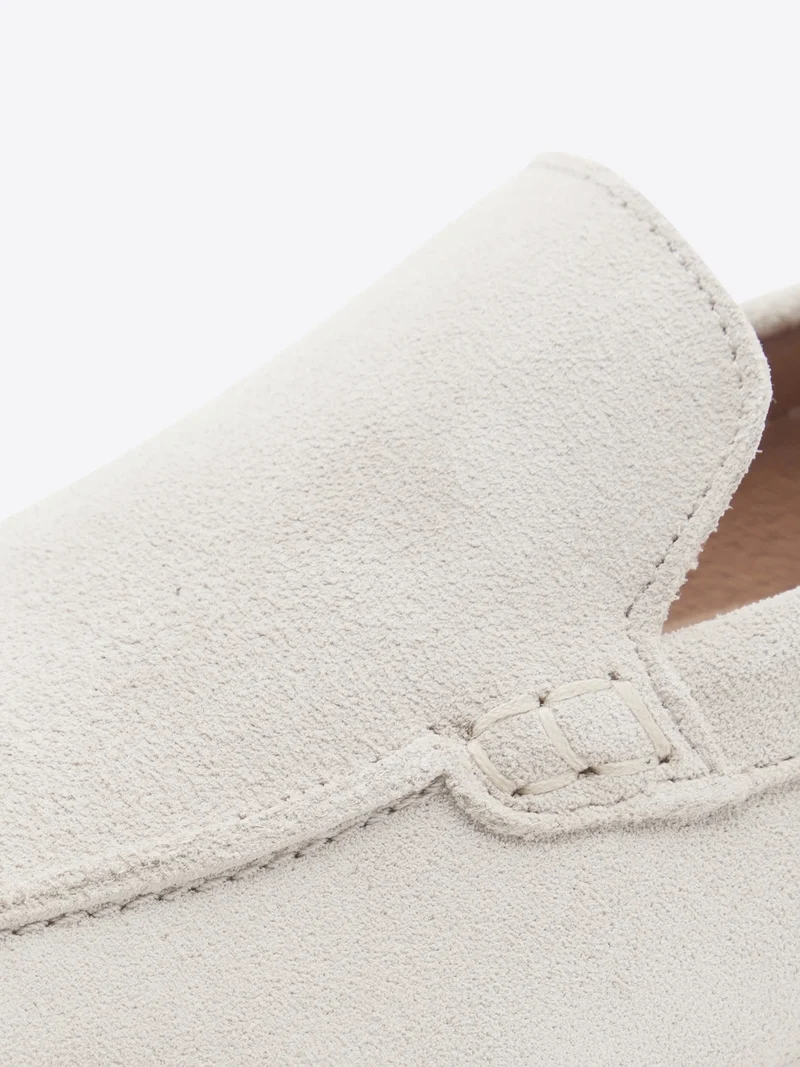 Mocassins en cuir suédé