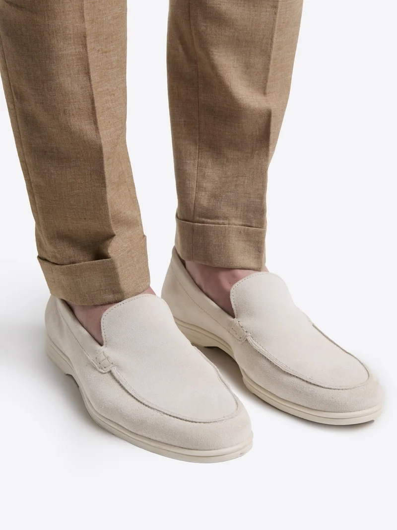 Mocassins en cuir suédé