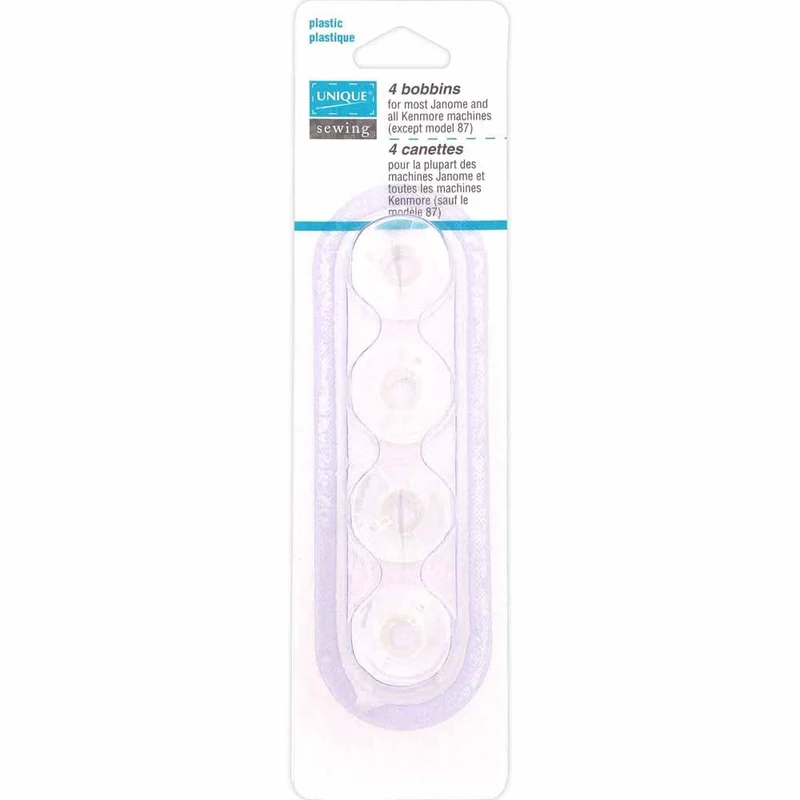 UNIQUE | 4 Canettes en Plastique | Pour la plupart des machines Janome et Kenmore