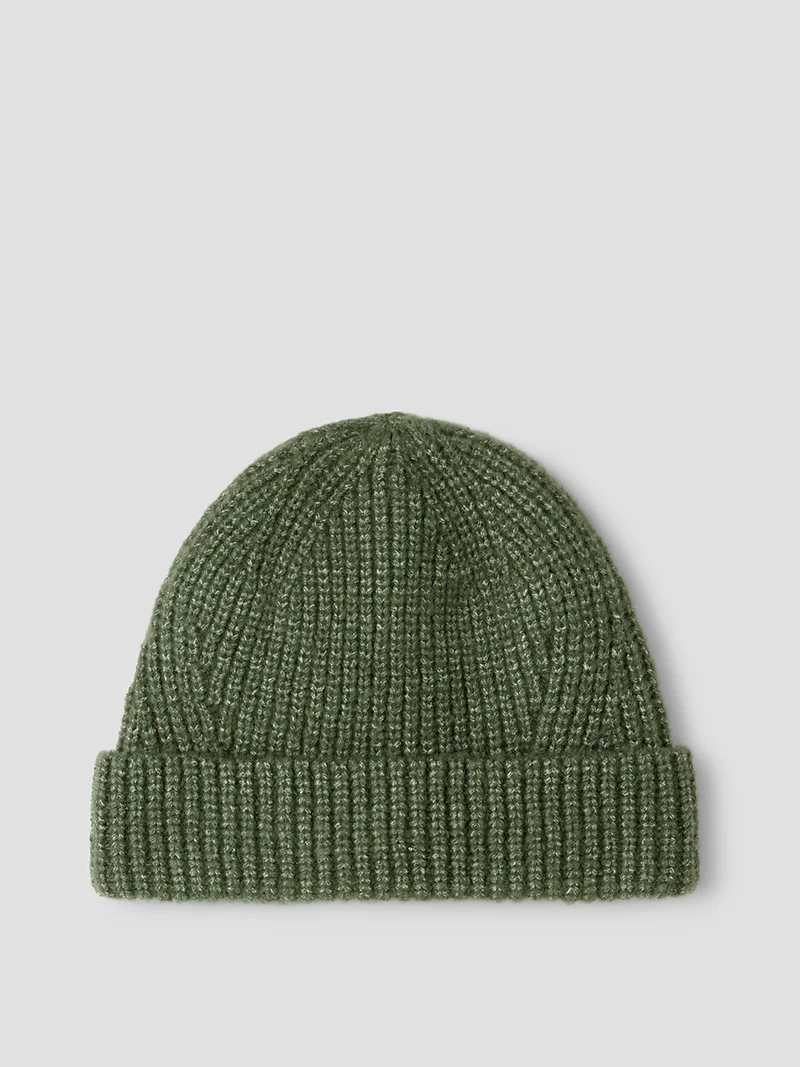 Bonnet en maille chinée