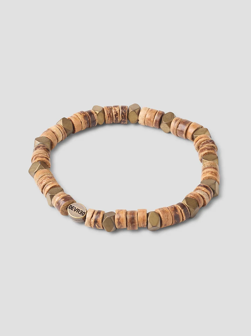 Bracelet en perles de bois