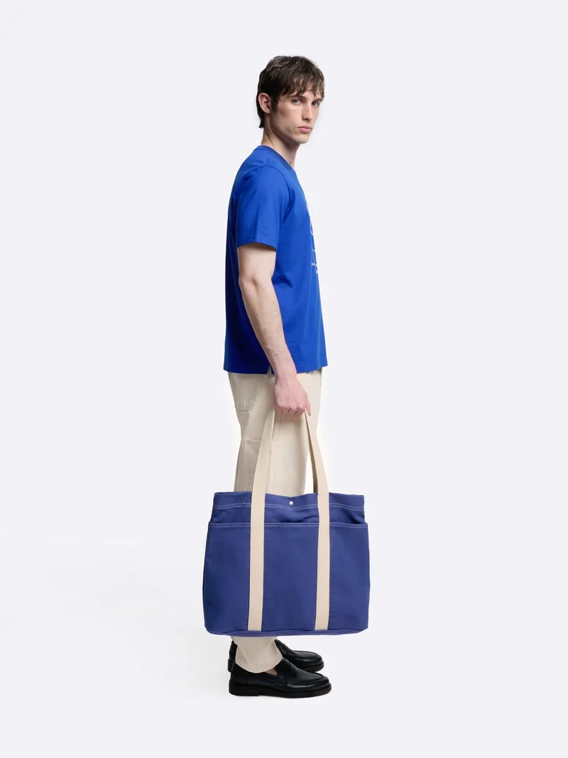 Tote bag en toile bicolore - L'atelier