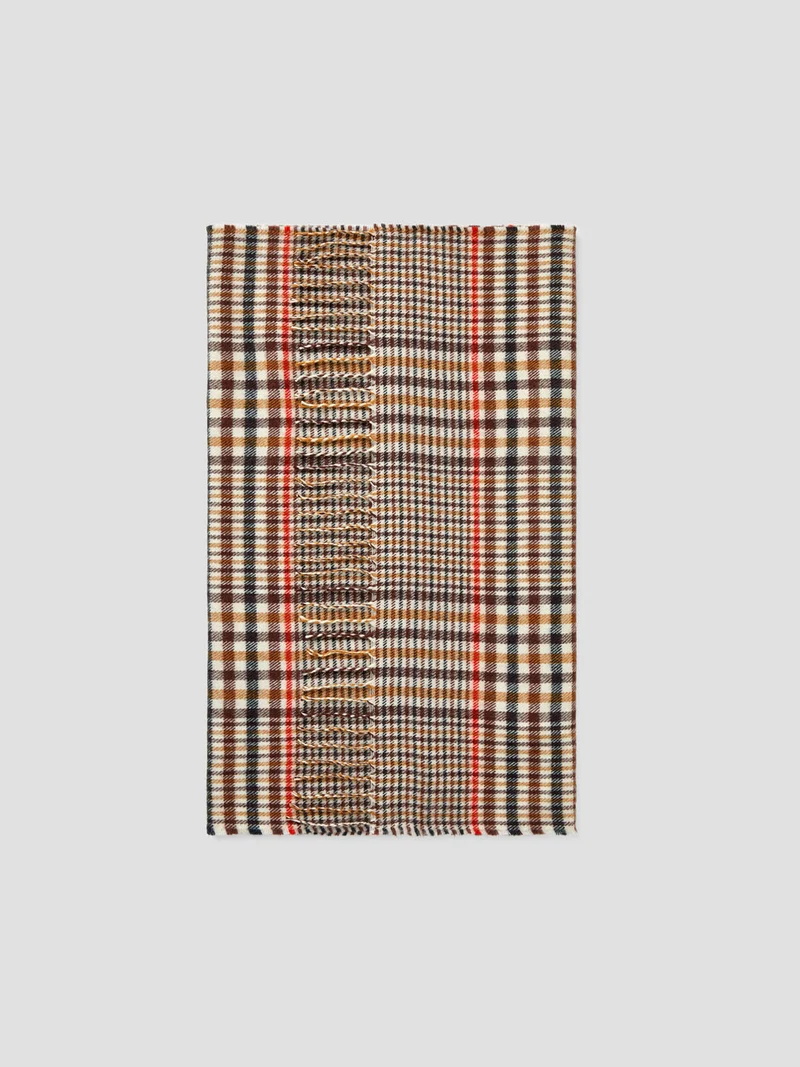 Echarpe plaid motif tattersall