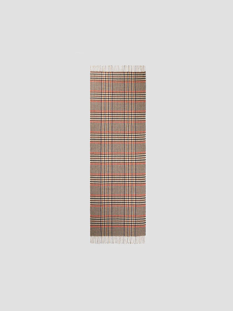 Echarpe plaid motif tattersall