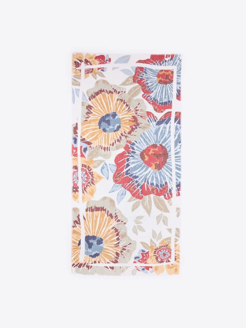 Echarpe à fleurs