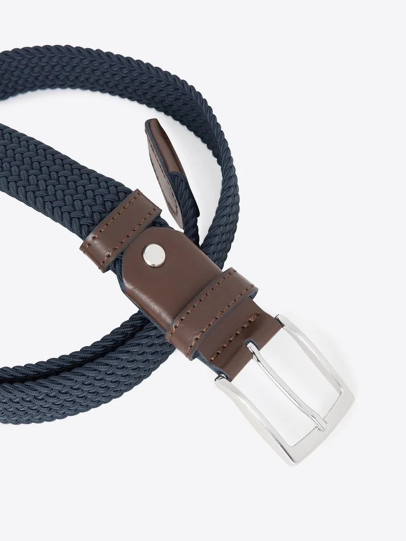 Ceinture tressée élastiquée