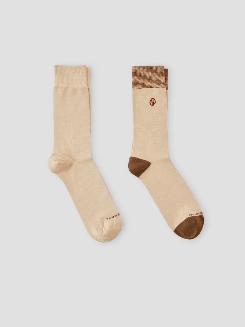Lot de 2 paires de chaussettes en coton