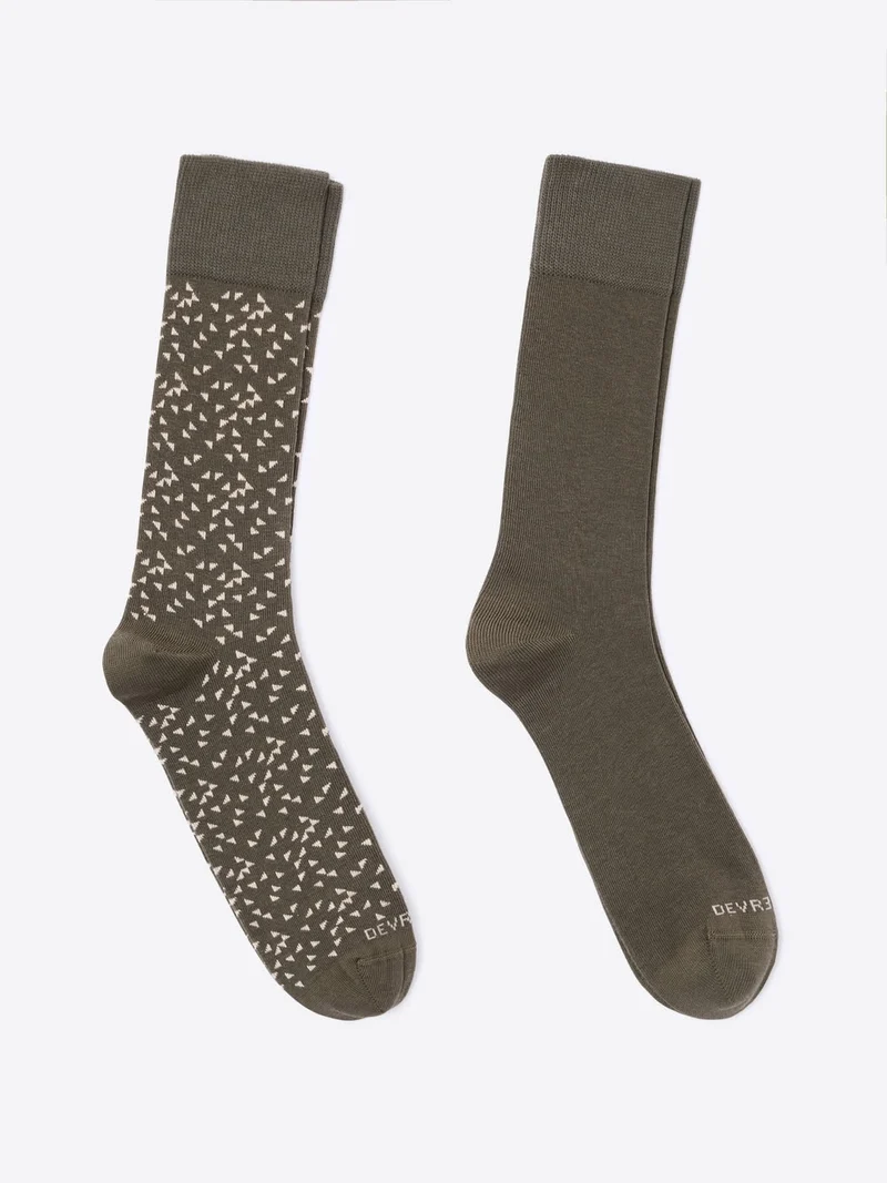 Lot de chaussettes fantaisie bicolore