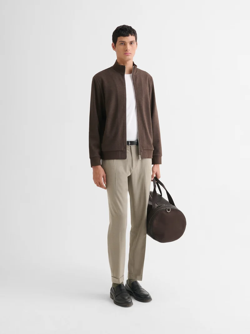 Sweat col zippé