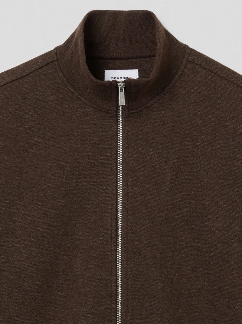 Sweat col zippé