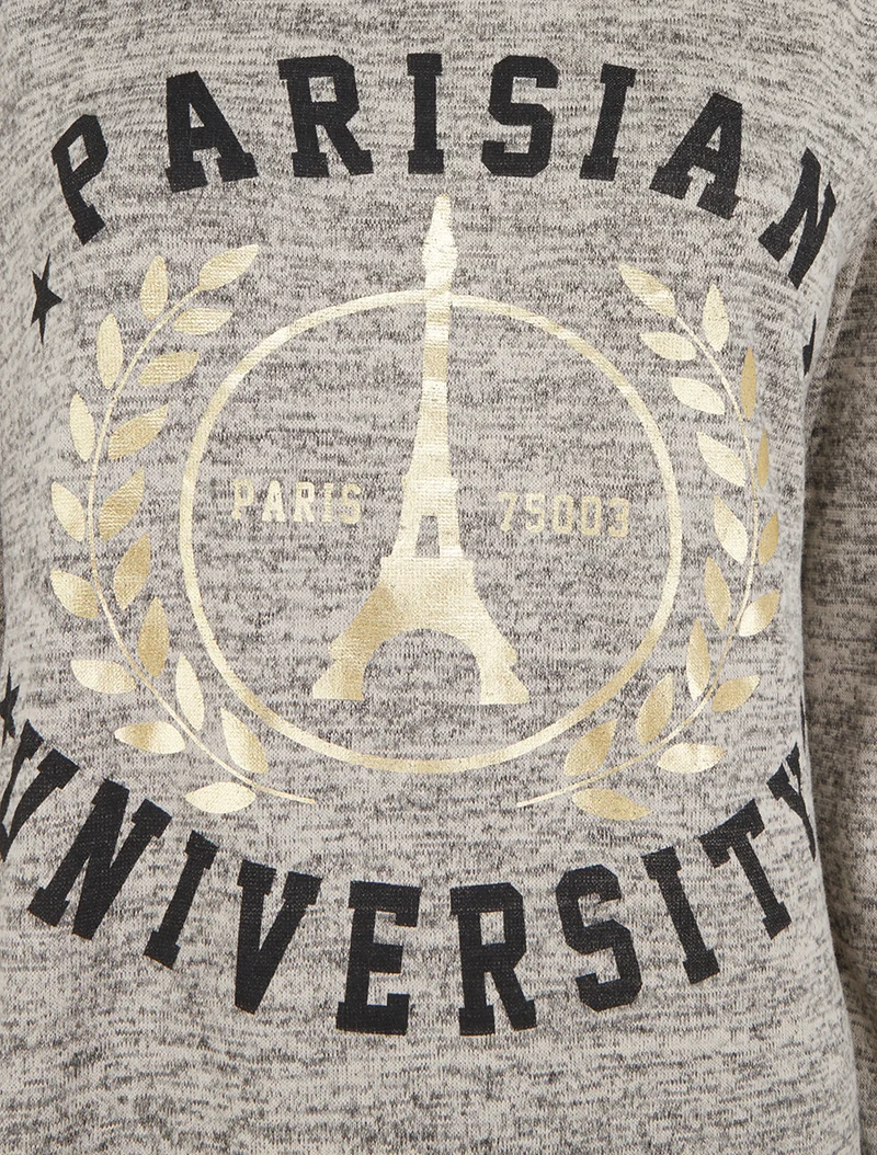 T-shirt ample Parisian University - Taupe