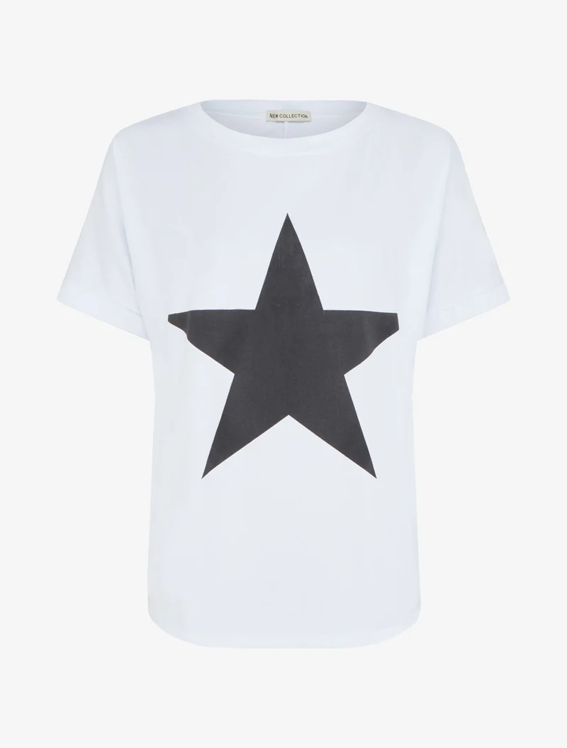 T-shirt motif étoile - Blanc