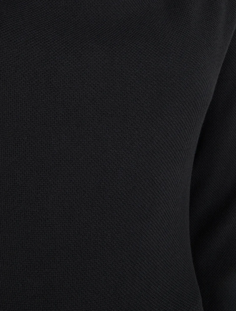 Robe unie bas bouffant - Noir