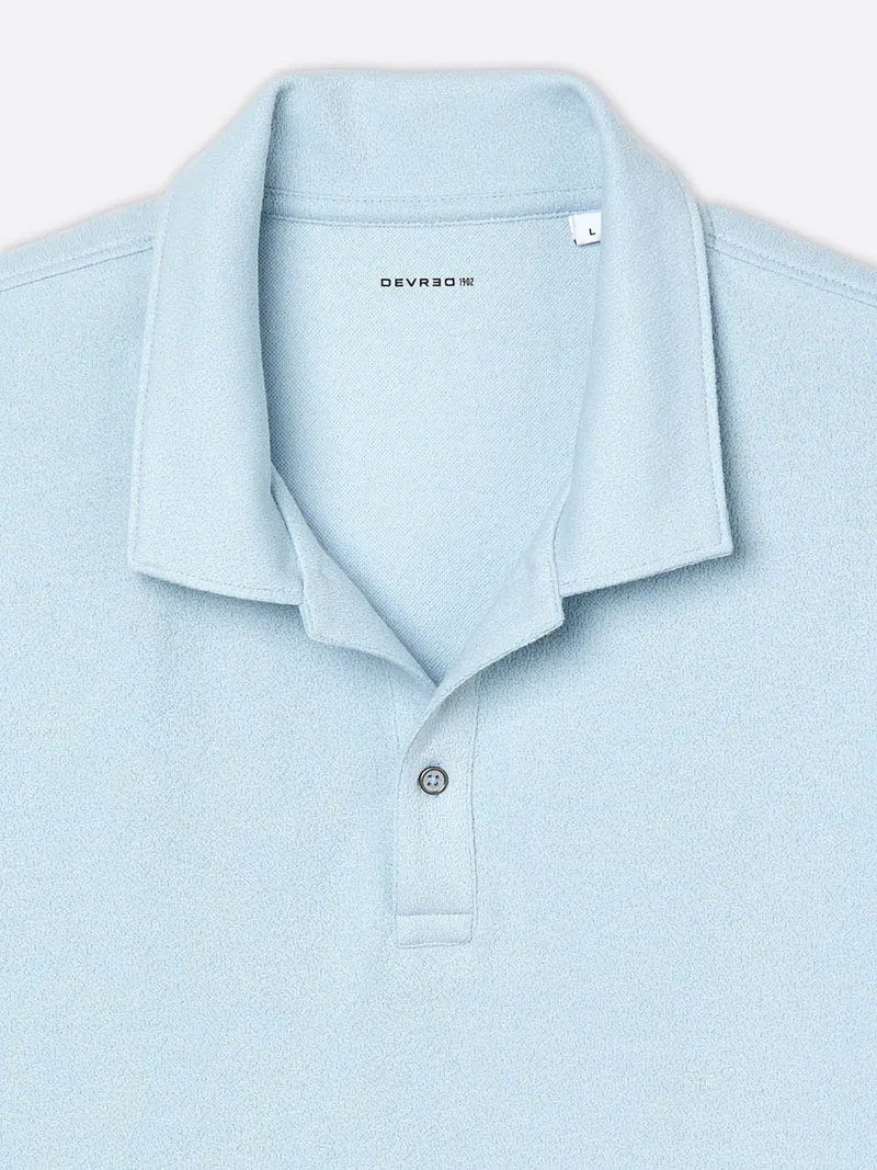 Polo col requin en coton