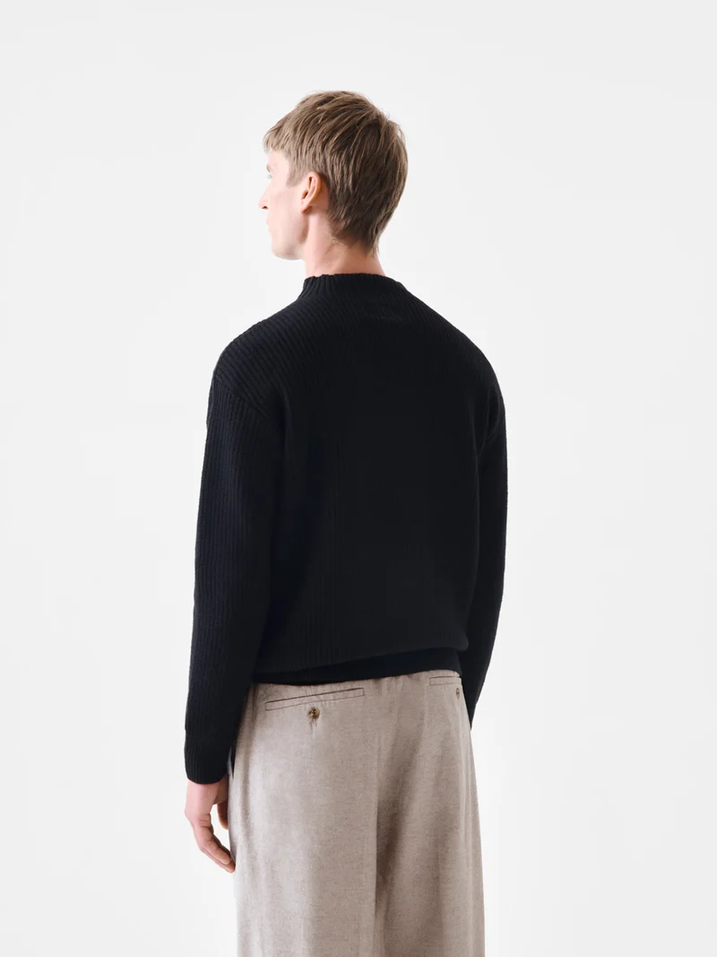 Pull côtelé col cheminée - L'atelier