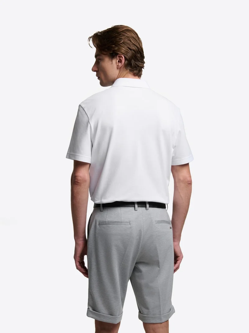 Polo boutonné en coton premium