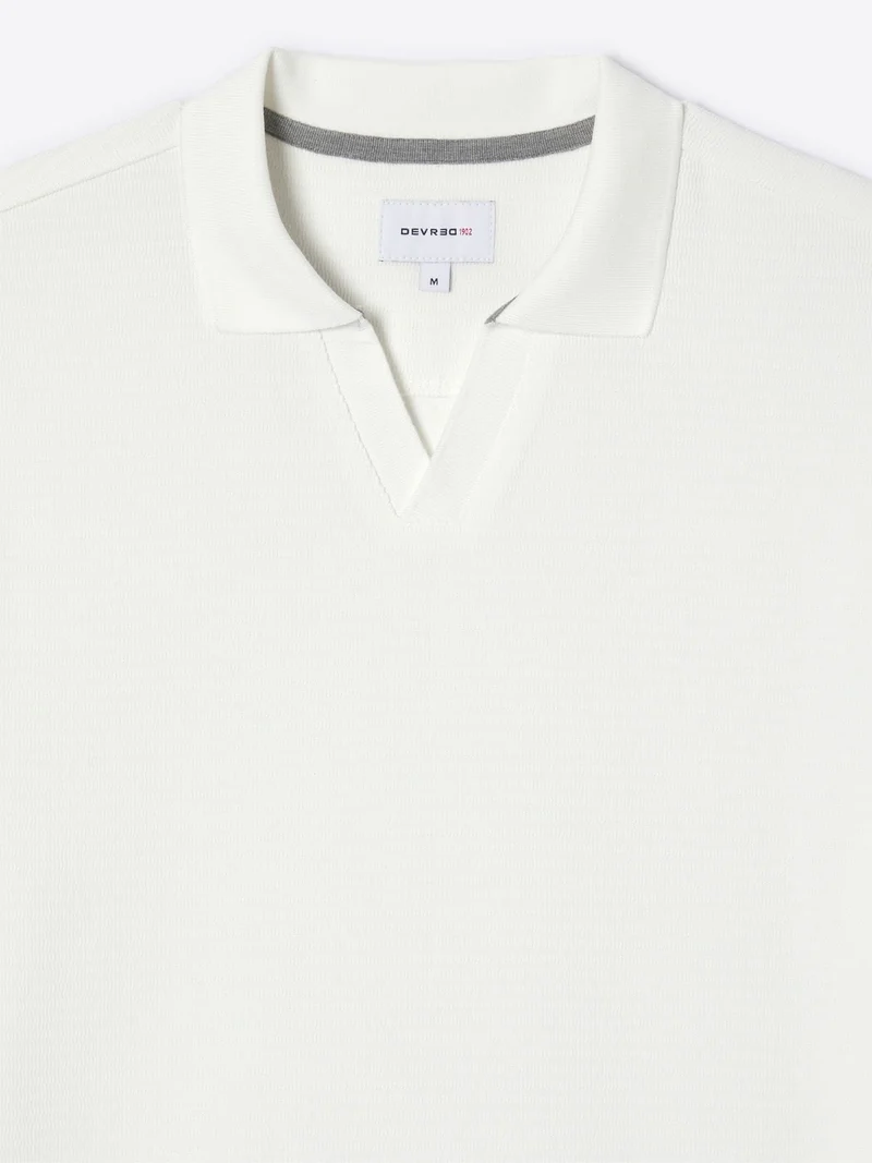 Polo regular en jacquard