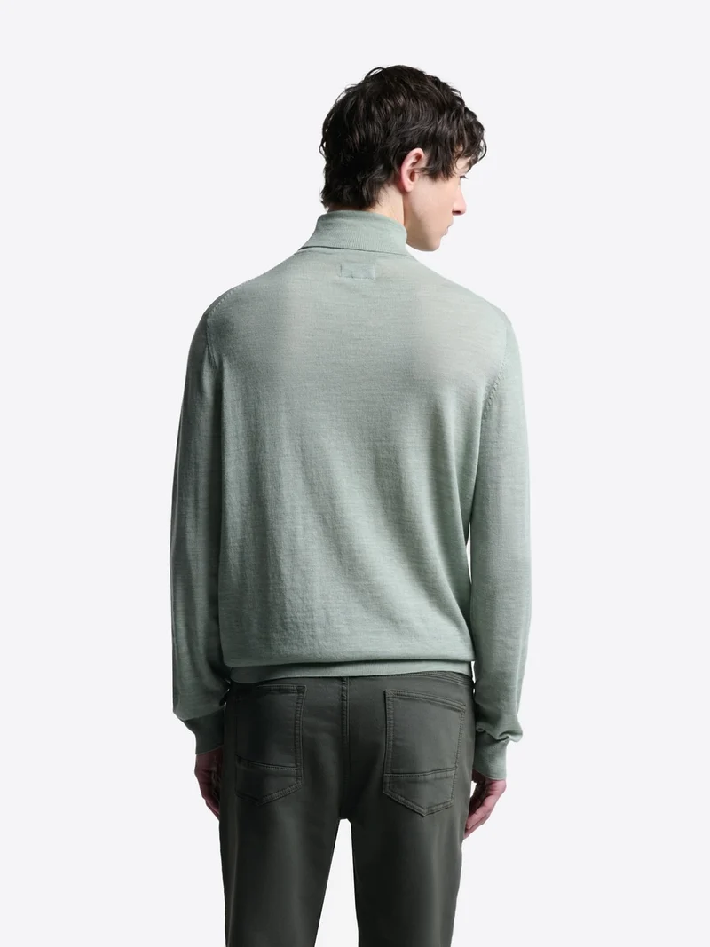 Pull col roulé en laine Mérinos